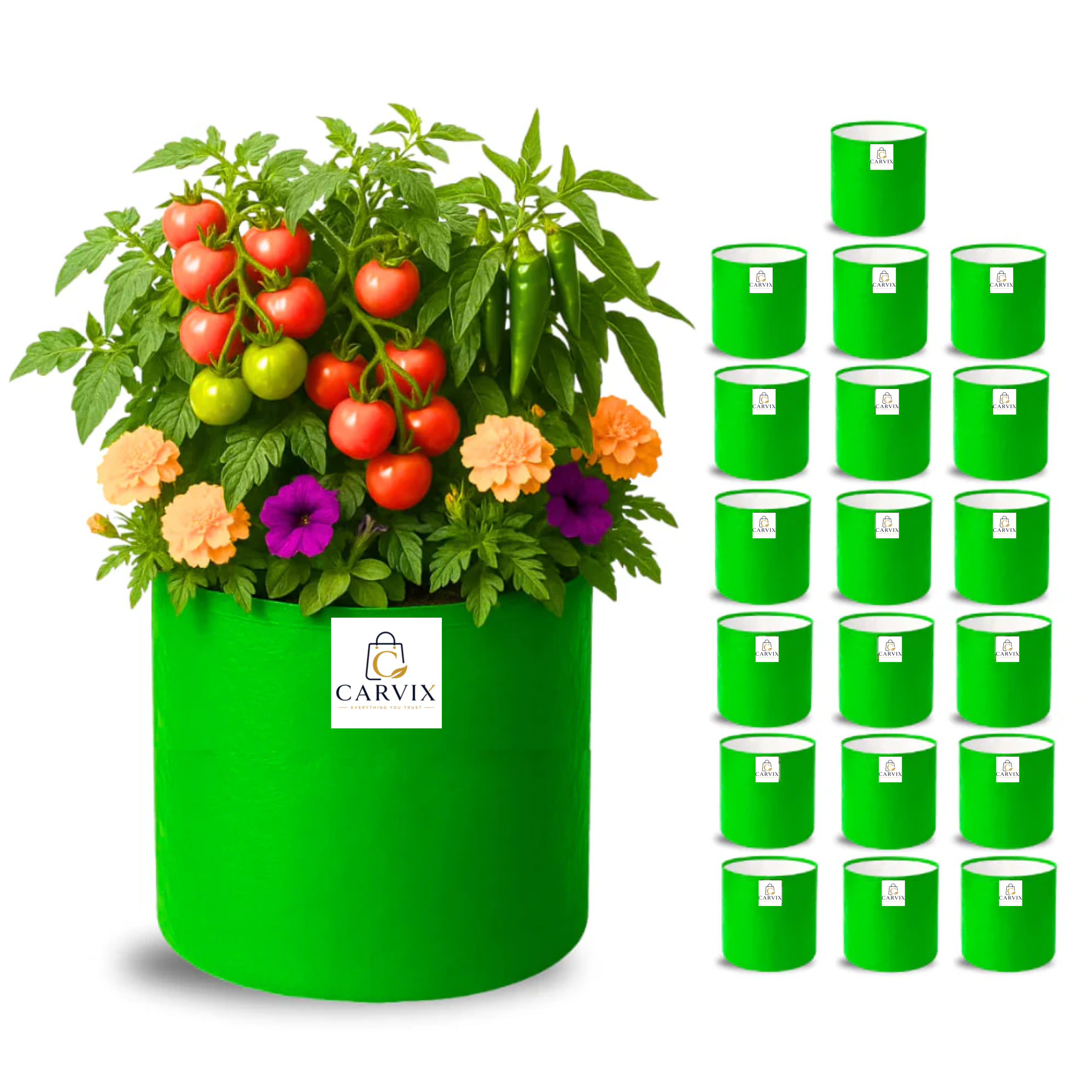 Carvix 12×12 HDPE Round Grow Bag