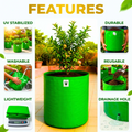 Carvix 18X24 Tree Grow Bag for Home Gardening, Premium HDPE 260 GSM Green Big Plant Bags