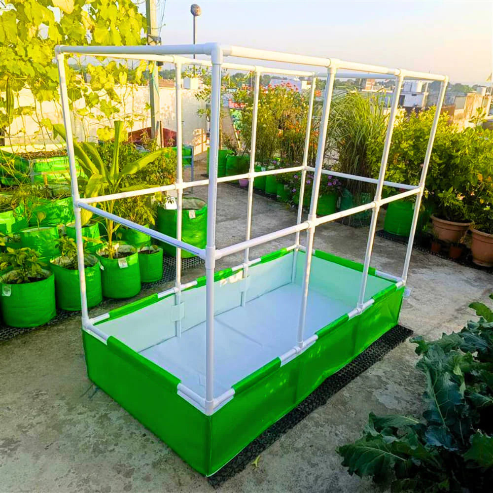 Carvix 48x24x12 Rectangular Grow Bag with Long Frame for Creeper Plants