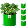 Carvix 15x9 Grow Bag for Terrace Garden, Premium HDPE 260 GSM, Green Plant Bags