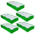 72x36x12 Rectangular Grow Bag With Supporting Pvc Pipes Frame, Premium HDPE Green Raised Bed