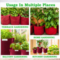 Carvix Geo Fabric 18×18 Big Size Grow Bag For Home Gardening Suitable For Fruit Plants