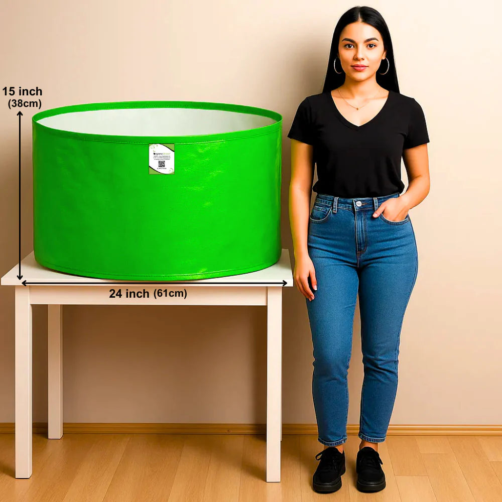 HDPE 24x15 Grow Bags for Home and Terrace Gardening Extra Thick Premium Quality Grow Bags